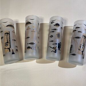 Under The Sea Glasses (frosted) – 13.5oz (Set of 4)